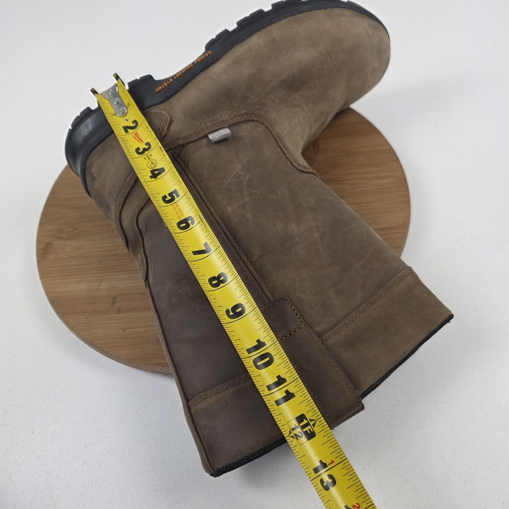 Danner Crafter Wellington Boots Mens Size 11 EE Brown Leather Pull On Work 12453 - Picture 14 of 15